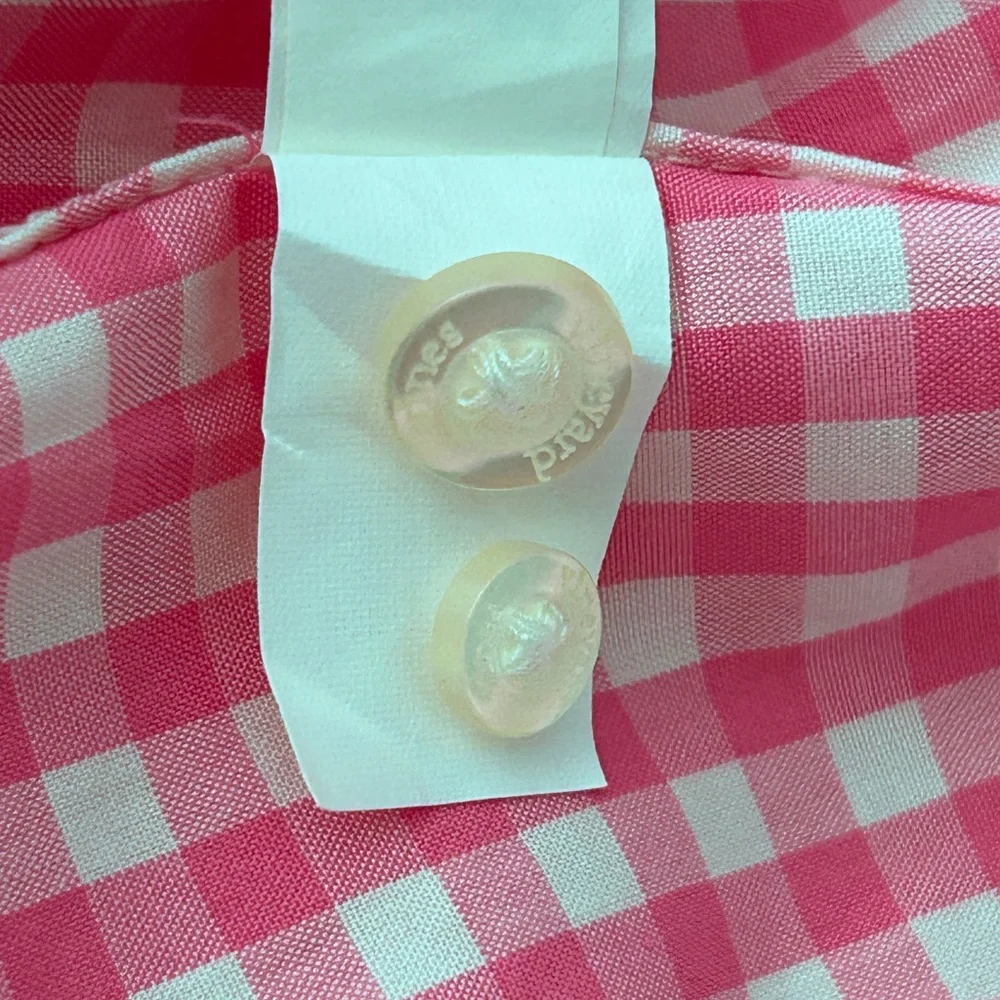 Vineyard Vines Classic Fit Tucker Shirt 100% Cotton Pink Gingham Check NWOT - Picture 11 of 13